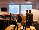Hier wird der Euro-Einsatz der Polizei koordiniert. (Bild öffnet sich in einem neuen Fenster)
