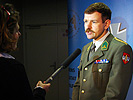 Ein Interviewtraining war ebenfalls Teil der Übung. (Bild öffnet sich in einem neuen Fenster)