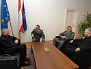 Werner, l., mit Generalleutnant Csitkovits und Oberst Wörgötter. (Bild öffnet sich in einem neuen Fenster)