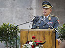 Generalleutnant Othmar Commenda hält die Festansprache. (Bild öffnet sich in einem neuen Fenster)