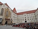 Burghofkonzert im Ambiente der Burg zu Wiener Neustadt. (Bild öffnet sich in einem neuen Fenster)