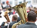 Die Gardemusik Wien. (Bild öffnet sich in einem neuen Fenster)