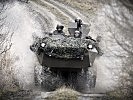 Mannschaftstransportpanzer Pandur - das Gefechtsfahrzeug der Jägergruppe. (Bild öffnet sich in einem neuen Fenster)
