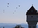 Hubschrauber vom Typ Black Hawk und AB 212. (Bild öffnet sich in einem neuen Fenster)