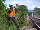 Überwachung einer Bahnstrecke. (Bild öffnet sich in einem neuen Fenster)