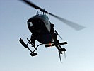 Hubschrauber des Heeres unterstützten die Übenden. (Bild öffnet sich in einem neuen Fenster)