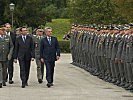 Bundespräsident Dr. Heinz Fischer, Minister Norbert Darabos... (Bild öffnet sich in einem neuen Fenster)