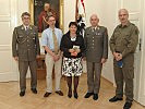 V.l.: Kerschbaumer, Bernd Riedls Eltern, Sinn und Kochmanowitsch. (Bild öffnet sich in einem neuen Fenster)