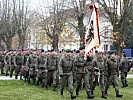 Die Lehrgangsabzeichenträger des 5. Lehrganges "Militärische Führung 2". (Bild öffnet sich in einem neuen Fenster)