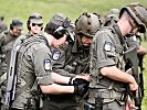 Milizsoldaten des Jägerbataillons Tirol bei einer Schießausbildung. (Bild öffnet sich in einem neuen Fenster)
