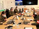 Der Einsatzstab des Militärkommandos Burgenland. (Bild öffnet sich in einem neuen Fenster)