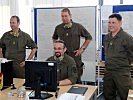 Der Formierungsstab des Jägerbataillons Burgenland mit Oberst Erkinger. (Bild öffnet sich in einem neuen Fenster)