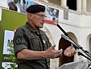 General Othmar Commenda bei seiner Rede. (Bild öffnet sich in einem neuen Fenster)