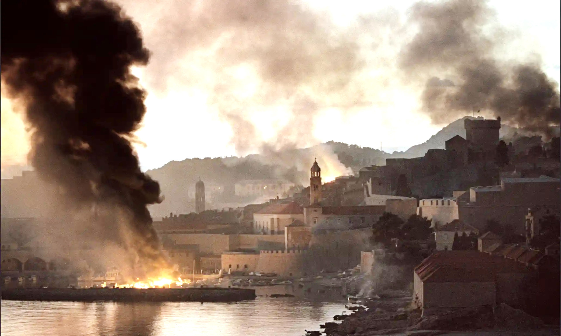 Dubrovnik in Flammen