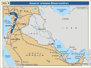 Geplante türkische Wasserpipelines.