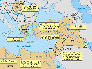 Wasser-Krisengebiete in Südosteuropa und im Nahen Osten.