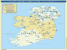 Verwaltungsgliederung der Republik Irland und Nordirland.