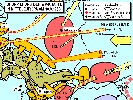 CSSR Krise 1968 - Gruppierung der Warschauer Pakt Kräfte in Mitteleuropa.