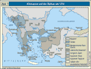 Kleinasien und der Balkan um 1214.