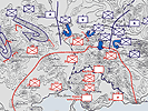 Gescheiterte japanische Offensive gegen Port Arthur.
(Zum Vergrößern anklicken !)