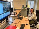 Generalleutnant Schmidseder während einer Videokonferenz. (Bild öffnet sich in einem neuen Fenster)