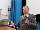 Brigadier Schöberl eröffnete die Veranstaltung. (Bild öffnet sich in einem neuen Fenster)