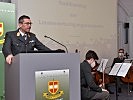 Kommandant Generalleutnant Csitkovits eröffnete die Veranstaltung. (Bild öffnet sich in einem neuen Fenster)