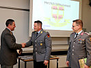 Brigadier Reinhard Schöberl begrüßt die Gäste an der Akademie. (Bild öffnet sich in einem neuen Fenster)