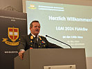 Brigadier Wörgötter begrüßte die Teilnehmer. (Bild öffnet sich in einem neuen Fenster)