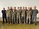 Die Teilnehmer des Bachelorlehrganges an der Schweizer Militärakademie. (Bild öffnet sich in einem neuen Fenster)
