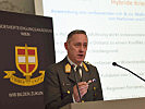 Generalmajor Vartok referierte über das Risikobild 2025. (Bild öffnet sich in einem neuen Fenster)