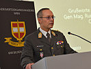 General Striedinger eröffnet die Veranstaltung.