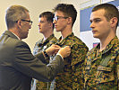 Verleihung des Truppenkörperabzeichens durch Generalleutnant Csitkovits. (Bild öffnet sich in einem neuen Fenster)