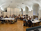 Während des Kurses in der Sala Terrena der Landesverteidigungsakademie. (Bild &ouml;ffnet sich in einem neuen Fenster)