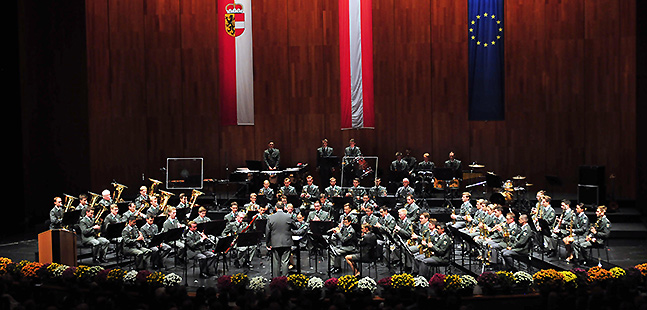 Die Militärmusik Salzburg.