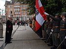 Feier am Ehrenmal der Toten mit dem französischen Militärbischof Le Gal. (Bild öffnet sich in einem neuen Fenster)