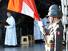 Der Messe wohnte auch ein Fahnentrupp der Militärakademie bei. (Bild öffnet sich in einem neuen Fenster)