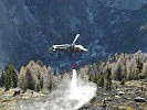 ...und aus der Luft mit der Alouette III bekämpft. (Bild öffnet sich in einem neuen Fenster)