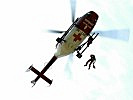 ...und der Notarzthubschrauber des Roten Kreuzes sorgten für Action. (Bild öffnet sich in einem neuen Fenster)