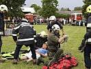 Gemeinsame Abschlussübung: Bundesheer, Feuerwehr und Polizei. (Bild öffnet sich in einem neuen Fenster)