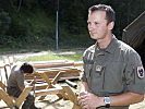 Stabswachtmeister Stefan Ofner führt den steirischen Pionierzug. (Bild öffnet sich in einem neuen Fenster)