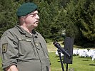 Oberstleutnant Manfred Pichler begrüßt die Gäste. (Bild öffnet sich in einem neuen Fenster)