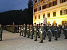 Die Militärmusik Steiermark mit Musikmeister Erich Perner. (Bild öffnet sich in einem neuen Fenster)