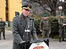 Militärdekan Rachlé bei seiner Festrede. (Bild öffnet sich in einem neuen Fenster)