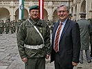 Kapellmeister Hannes Lackner mit Franz Majcen. (Bild öffnet sich in einem neuen Fenster)