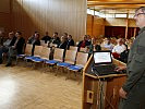 Vizeleutnant Josef Pfeiffer beim Workshop "Taining für Einsatzstäbe". (Bild öffnet sich in einem neuen Fenster)