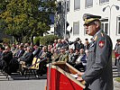 Generalmajor Bernhard Bair bei seiner Festrede. (Bild öffnet sich in einem neuen Fenster)