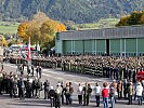 Die Einsatzorganisationen beim Festakt. (Bild öffnet sich in einem neuen Fenster)