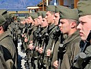 Die Soldaten des Fliegerabwehrbataillons 2 aus Aigen. (Bild öffnet sich in einem neuen Fenster)