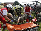 Die Zusammenarbeit von verschiedenen Einsatzorganisationen... (Bild öffnet sich in einem neuen Fenster)